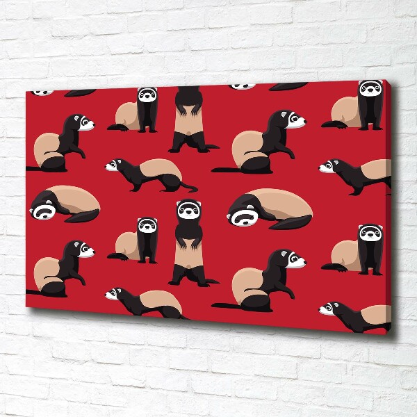 Schilderij op canvas Bunzing