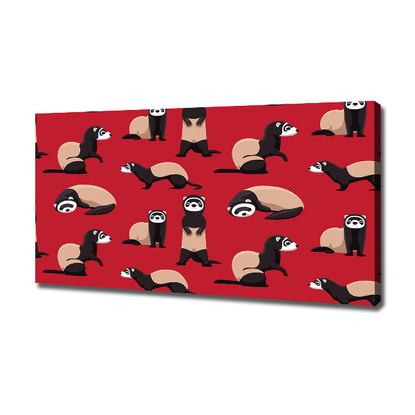 Schilderij op canvas Bunzing