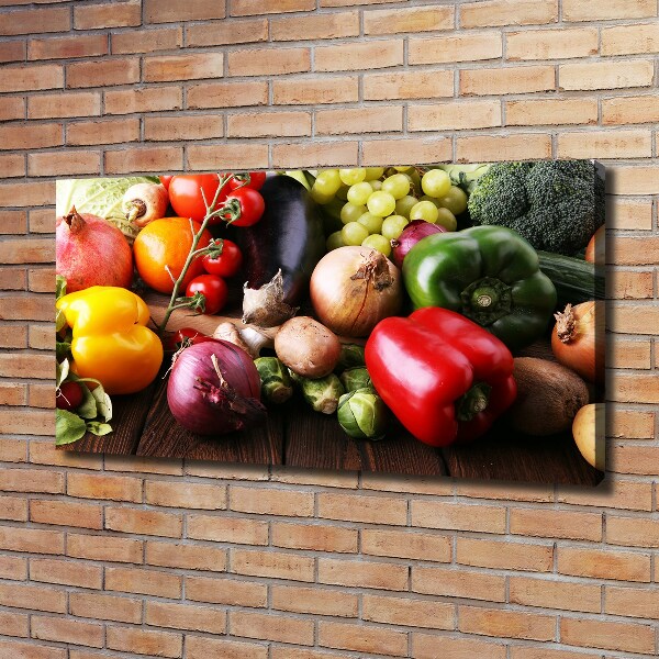 Schilderij op canvas Groenten en fruit