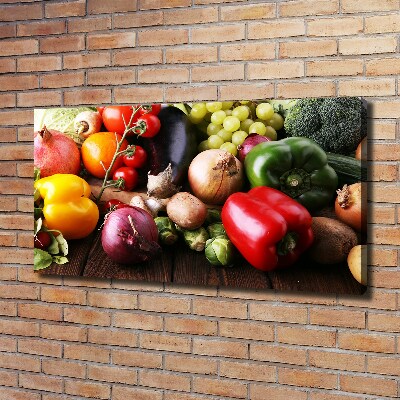 Schilderij op canvas Groenten en fruit