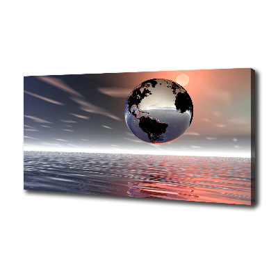 Foto canvas Planeet Aarde