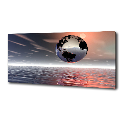 Foto canvas Planeet Aarde