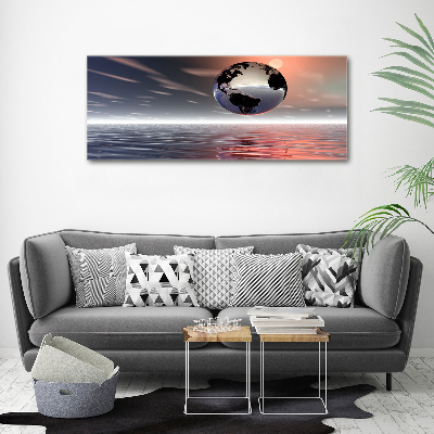 Foto canvas Planeet Aarde