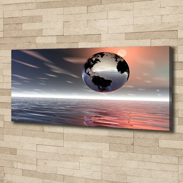 Foto canvas Planeet Aarde