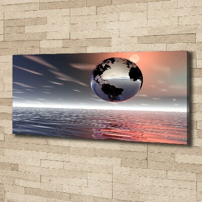 Foto canvas Planeet Aarde