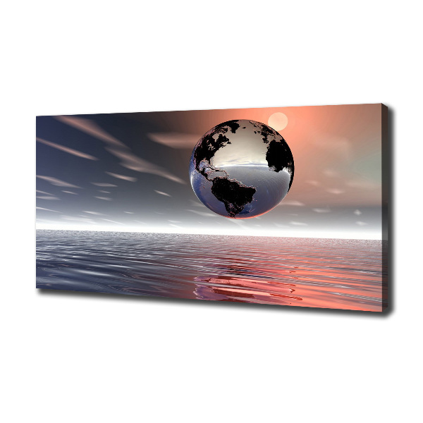 Foto canvas Planeet Aarde