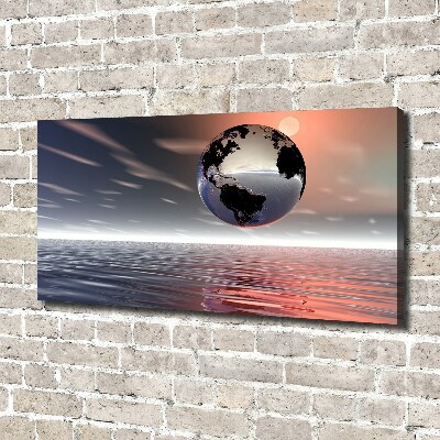 Foto canvas Planeet Aarde
