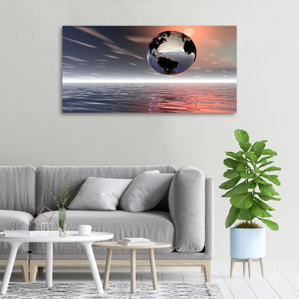 Foto canvas Planeet Aarde