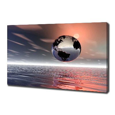 Foto canvas Planeet Aarde