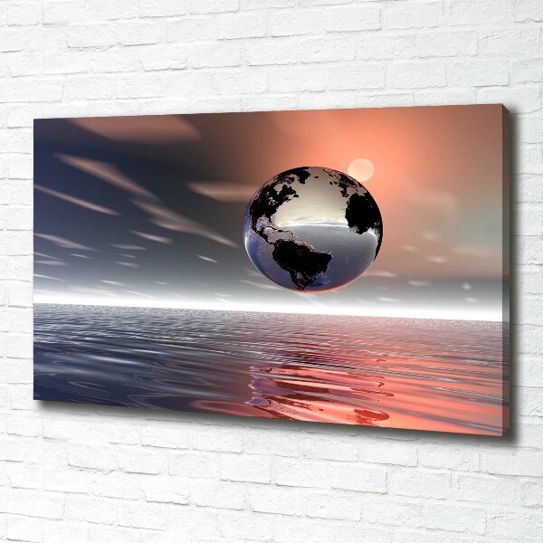 Foto canvas Planeet Aarde