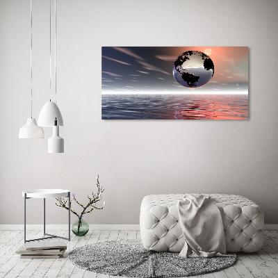 Foto canvas Planeet Aarde