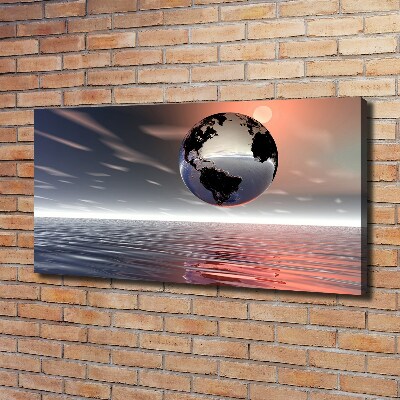 Foto canvas Planeet Aarde