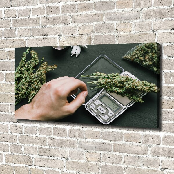 Foto op canvas Marihuana toppen