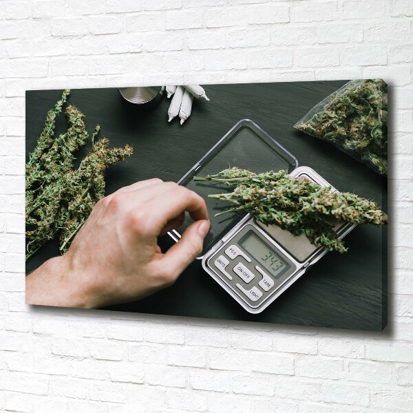 Foto op canvas Marihuana toppen