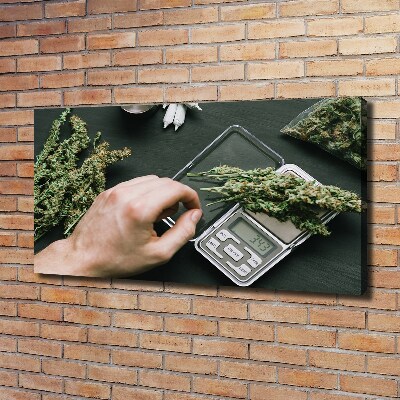 Foto op canvas Marihuana toppen