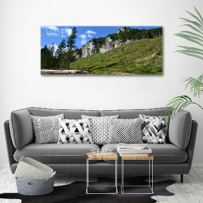 Foto op canvas Rotsachtige bergtoppen