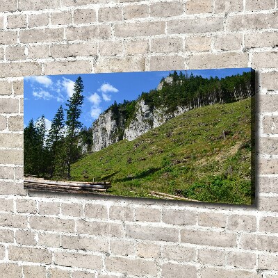 Foto op canvas Rotsachtige bergtoppen