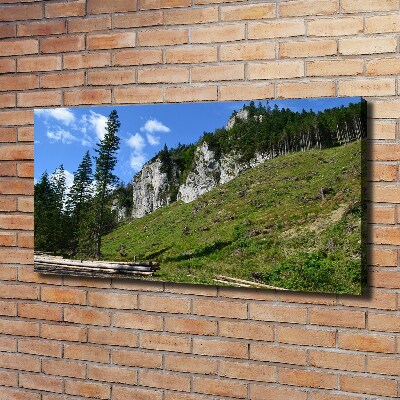 Foto op canvas Rotsachtige bergtoppen