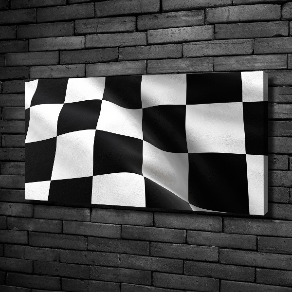 Foto canvas Finishvlag