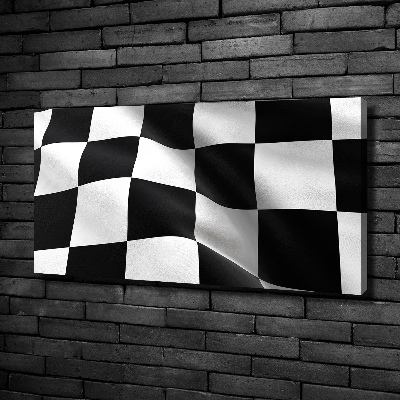 Foto canvas Finishvlag