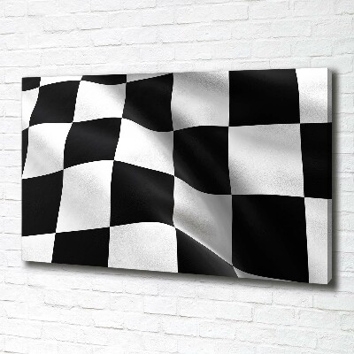 Foto canvas Finishvlag