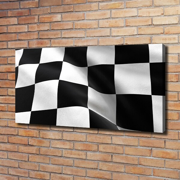Foto canvas Finishvlag