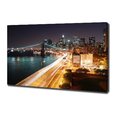 Foto canvas New York 's nachts