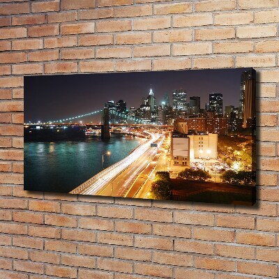 Foto canvas New York 's nachts