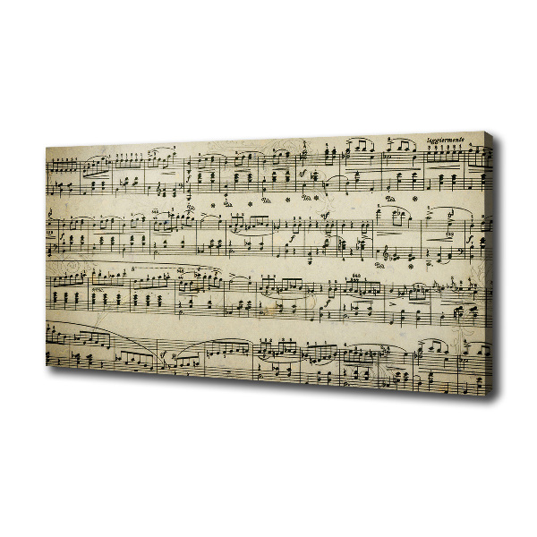 Schilderij op canvas Aantekeningen over een personeelslid