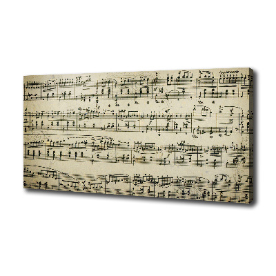 Schilderij op canvas Aantekeningen over een personeelslid