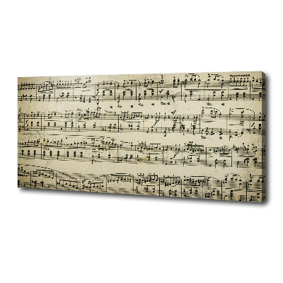 Schilderij op canvas Aantekeningen over een personeelslid