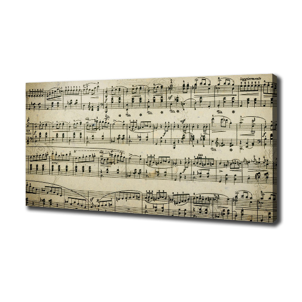 Schilderij op canvas Aantekeningen over een personeelslid