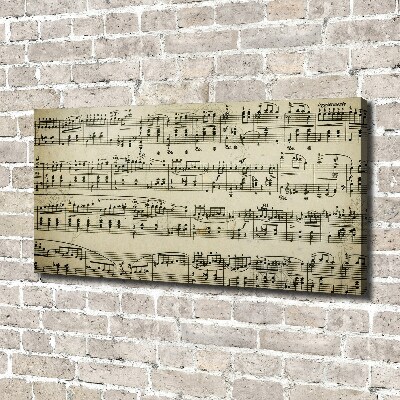 Schilderij op canvas Aantekeningen over een personeelslid