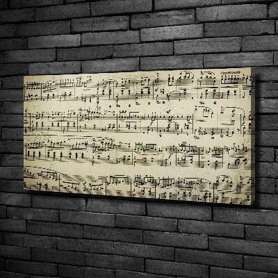 Schilderij op canvas Aantekeningen over een personeelslid