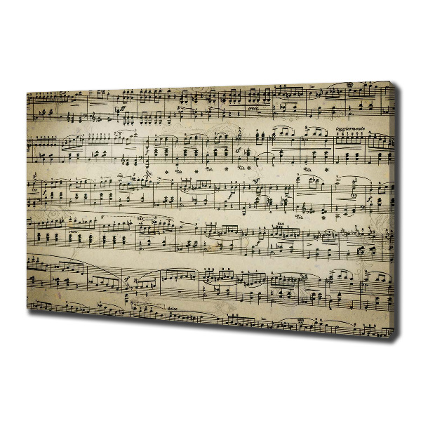 Schilderij op canvas Aantekeningen over een personeelslid