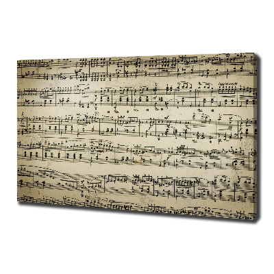 Schilderij op canvas Aantekeningen over een personeelslid