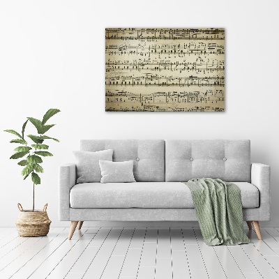 Schilderij op canvas Aantekeningen over een personeelslid