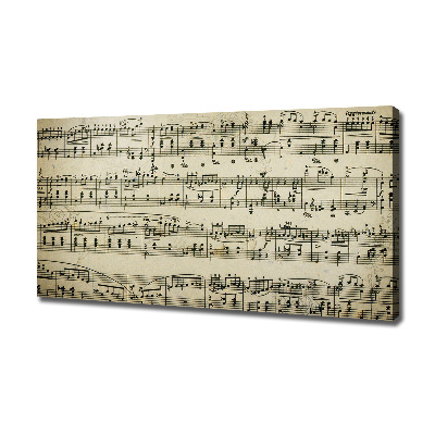 Schilderij op canvas Aantekeningen over een personeelslid