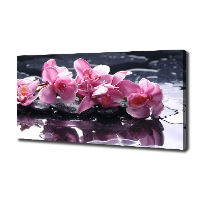 Canvas schilderij Roze orchidee