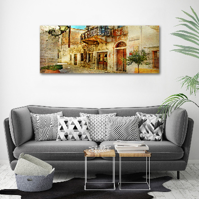 Foto canvas Straten in Griekenland