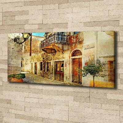 Foto canvas Straten in Griekenland