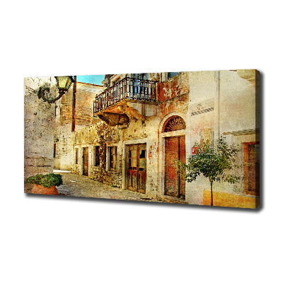 Foto canvas Straten in Griekenland