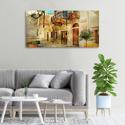 Foto canvas Straten in Griekenland