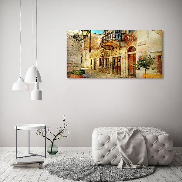 Foto canvas Straten in Griekenland