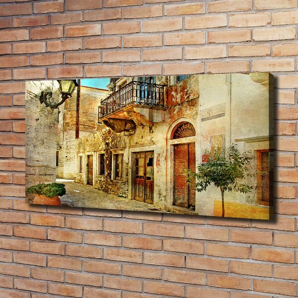 Foto canvas Straten in Griekenland