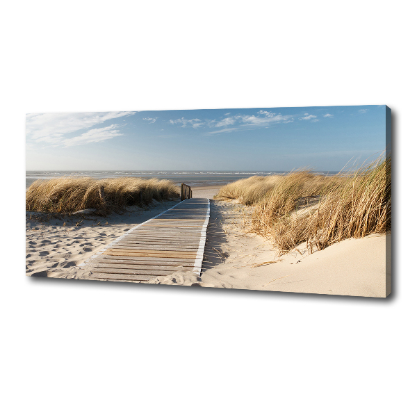 Canvas schilderij Strandpad