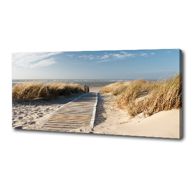 Canvas schilderij Strandpad