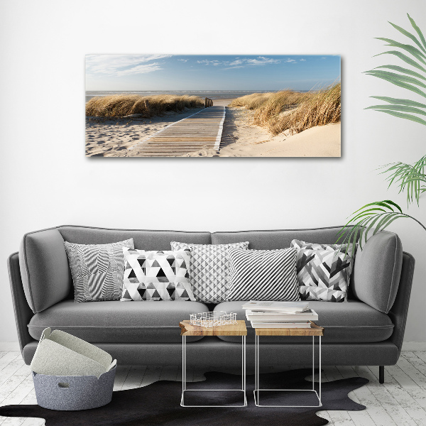 Canvas schilderij Strandpad