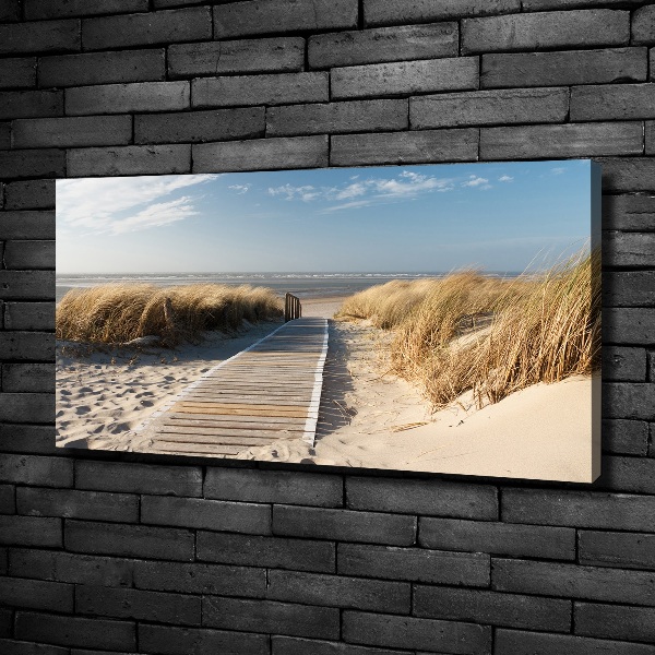 Canvas schilderij Strandpad