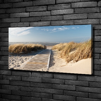 Canvas schilderij Strandpad